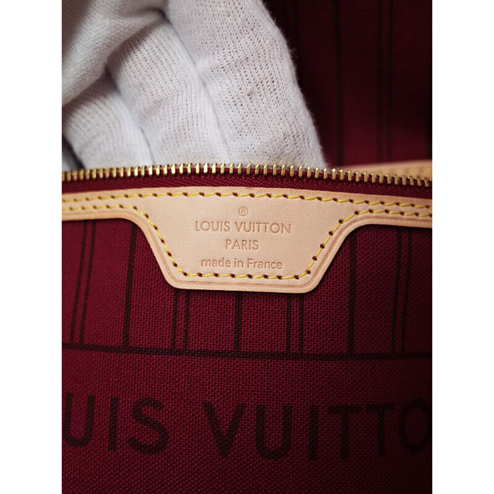 Louis Vuitton Monogram Leather Brown Neverfull Tote Bag - Picture 4 of 8